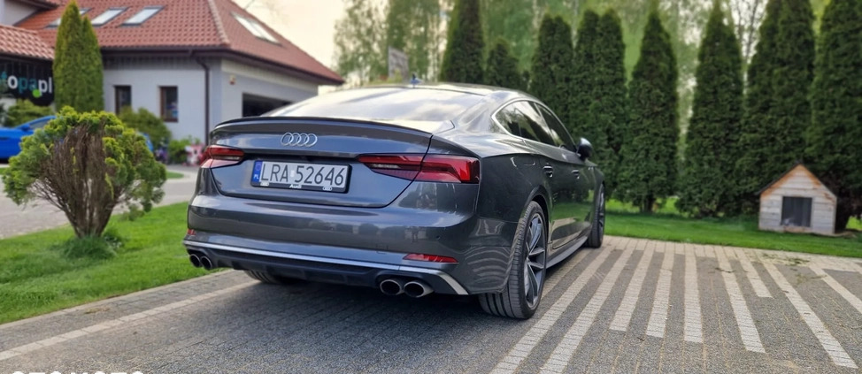 Audi S5 cena 143000 przebieg: 135000, rok produkcji 2018 z Oleszyce małe 211